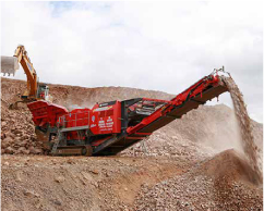 Finlay equipment processing aggregate