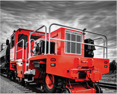 Red Shuttlewagon railcar mover